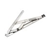 sourcing map 12-inch Hanging/Casement Window Hinge, 202 Stainless Steel Silver