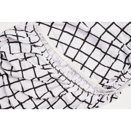 NODNAL CO. Fitted Crib Sheet - 100% Cotton for Baby Girl/Boy Nursery Bedding - Gender Neutral Patterns and Colors - Unisex for Standard Baby or Toddler Crib Mattress (Modern Grid)