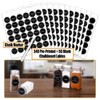 SWOMMOLY 66 Glass Spice Jars with 703 Spice Labels, Chalk