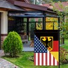 Germany USA Friendship Garden Flag,18×12 inch German Decor,Heavy Duty Double