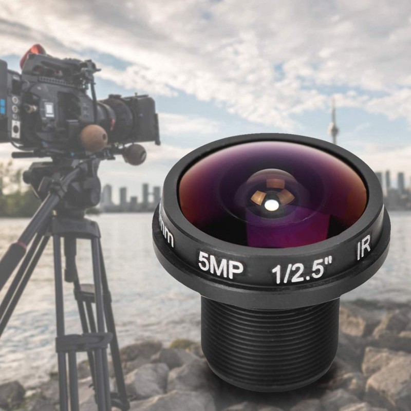 1.88mm Mini Fisheye Camera Lens, 5MP HD 180° Wide Angle