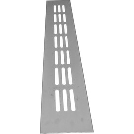 Vent Systems 40 x 300 mm Pack of 2 Silver Aluminium Ventilation Grilles HVAC, Heating, Cooling and Ventilation Applications. Indoor and Outdoor Vent Cover