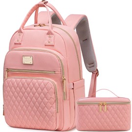 Weitars Lunch Backpack for Women,15.6 Inch Laptop Backpack Travel Backpack for Women,Work Backpack,Teacher Nurse Backpack Insulated Lunchbox Backpack