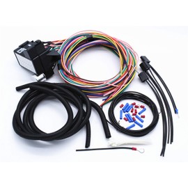 Universal 14 Circuit Wire Harness 12V Street Hot Rat Muscle Rod Wiring