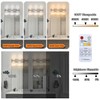 Modern Brushed Nickel 6-Lights Bathroom Vanity Light, Eleglant Nickel LED