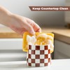 Checkered Sponge Holder for Kitchen Sink, Ceramic Dish Sponge Drying