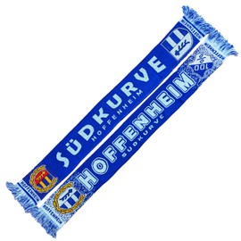 Generisch Hoffenheim Scarf – South Curve – Knitted Scarf, Blue, white, red, yellow