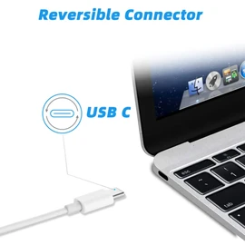 Aprelco 3.3ft White 5A Fast USB-C Type-C Charger Charging Cable Cord Compatible with Sony WH-XB900N Wireless Noise Cancelling Headphone Power Data Sync Cable Lead