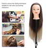 Training Head Long Soft Hair Hairdressing Styling Mannequin Head Hat