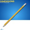 1InTheOffice Pre Sharpened Pencils #2, Pencils with Eraser, 2 HB,