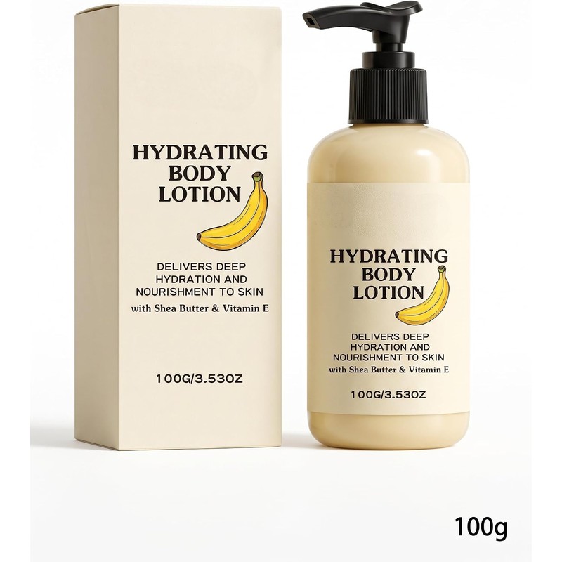 Banana Hydrating Body Lotion with Shea Butter & Vitamin E,
