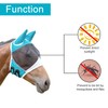 Andiker Soft Mesh Horse Fly Mask with Ears, Breathable Horse