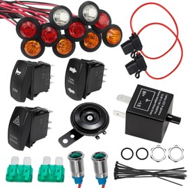 Switch Turn Signal Kit Replacement for Polaris Ranger, General, RZR, ATV, UTV, Golf Cart, 4x4 Project