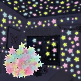 GYWHOOFT Night Wall Sticker, Fluorescent Star Sticker, Wall Sticker, Glow, Stylish, Luminous Sticker, Luminous Sticker, Luminous Sticker, Luminous Sticker, Wall Sticker, Star, Sticker, Animal,
