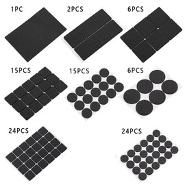 Non Slip Furniture Rubber Pads,Black Furniture Feet Covers,Pack of 186 PCS Wood Floor Protector Pads for Chair Legs,Tiled,Carpet,Hardwood Floor Protectors