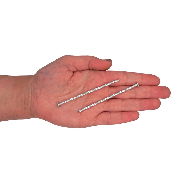 SKIR'CO (Pack of 40) Square Twisted Steel Nails 3.0 x