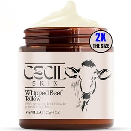 Sebo de res 100% alimentado con pasto: nutre y protege tu piel con sebo de res alimentado con pasto, rico en nutrientes y naturalmente repleto de vita