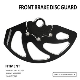 JFG RACING Front Brake Disc Guards for Surron Sur Ron X/S Talaria Sting MX3/R MX4 Talaria XXX Segway X260 X160 Black, CNC-machined
