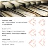100pcs Heart Shape Paper Clips Cute Metal Paper Clips Portable