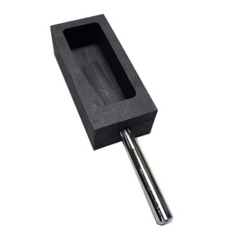 LLF Gold Silver Graphite Ingot Mold Mould Crucible for Melting Casting Refining with Metal Bar (2kg)