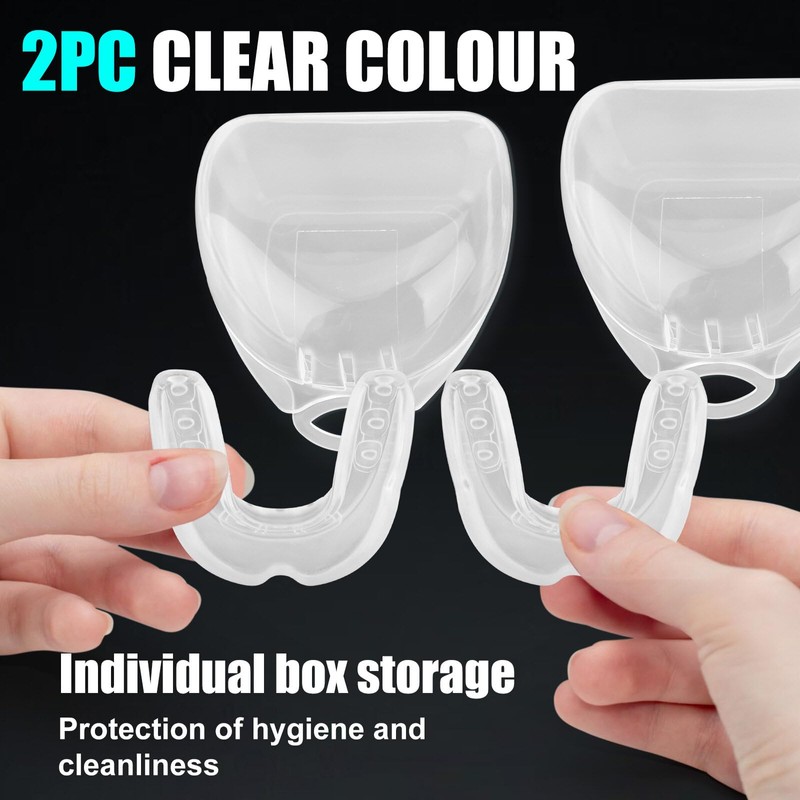Kinberry Gum Shield - 2PCS Custom Fit Mouthguard with Gel