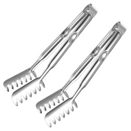 Pack of 2 Pasta Tongs Stainless Steel Spaghetti Tongs Stainless Steel 29 cm Spaghetti Tongs Kitchen Tongs with Prong Handle Pasta Tongs Kitchen Tongs Food Tongs Stainless Steel for Baking Barbecue