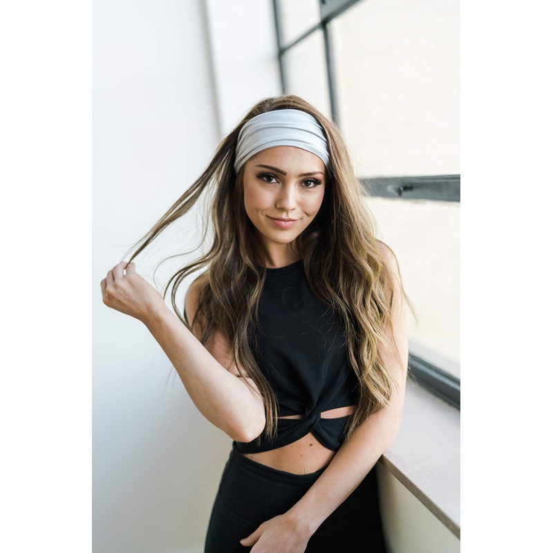 Maven Thread 4" Wide Workout Headbands for Women (4 Pack)