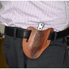Custom Leather Sheath Slanted Pancake Tooled Leather Sheath/Trapper Knife Sheath/Hunting