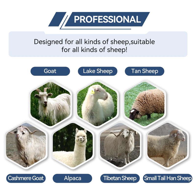 Wlinflatable New Upgraded 850W Sheep Shears,Professional Electric Sheep Clipper with
