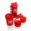 SmartShake KSS0014 Protein Shaker Bottle, Neon Red