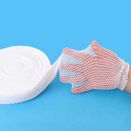 Tubular Bandage Wound Dressing Elastic Mesh Net, Tubular Stretch Elastic Gauze Bandage Retainer for Shoulder, Thigh, 10 Yards (Size 6)