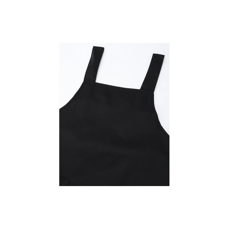 Edwin Apron, Adjustable Back Button, Plain, H-Shaped, Double Sided Pockets,