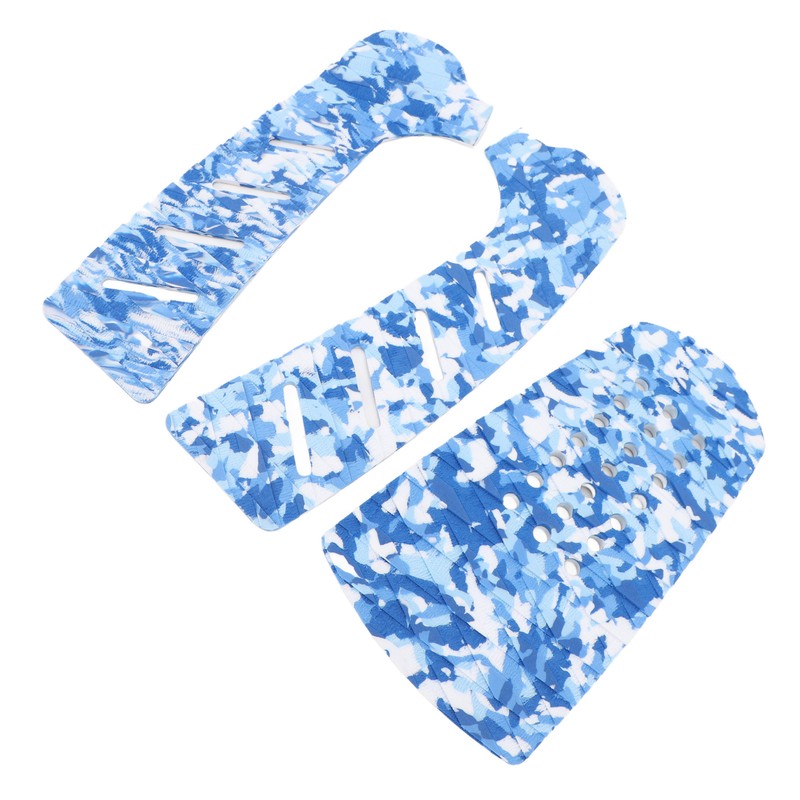 3pcs EVA Surfboard Deck Traction Pad Non Slip Grip Double