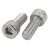 sourcing map 2 pieces screw stainless steel 304 left-hand thread