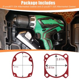 10pcs Replacement for Hitachi 877325 + 877334 Power Tool Gaskets Set Fits Frame Nail Power Tools NR83A2 NR83A3 by YTXXDEUS