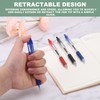 M&G Ballpoint Pen 0.5mm, 12pcs Retractable Fine Point Blue Ink