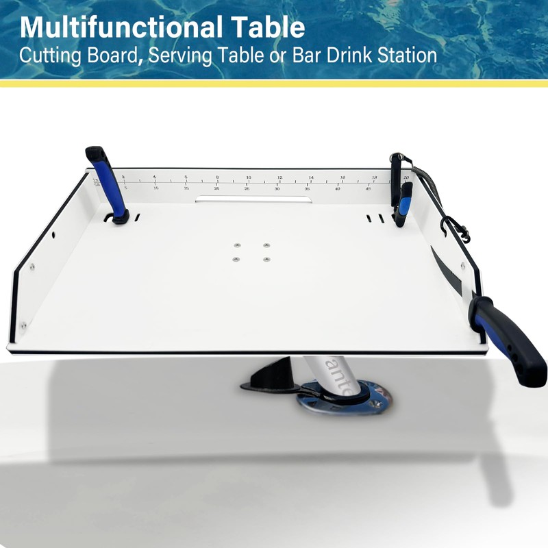 Vantegas Boat Cutting Board Bait Table Filet Table with Fish