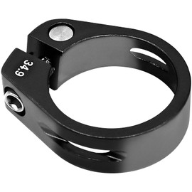 LICQIC 34.9 mm Bike Seat Post Clamp for MTB Bike Road Bike Casual Bike (Black)
