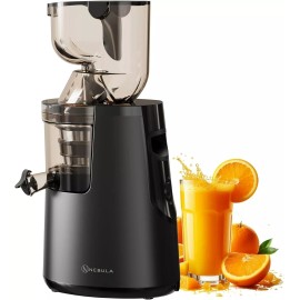 Nebula NEW - Nebula Grande Whole Fruit Cold Press Slow Masticating Juicer, Black