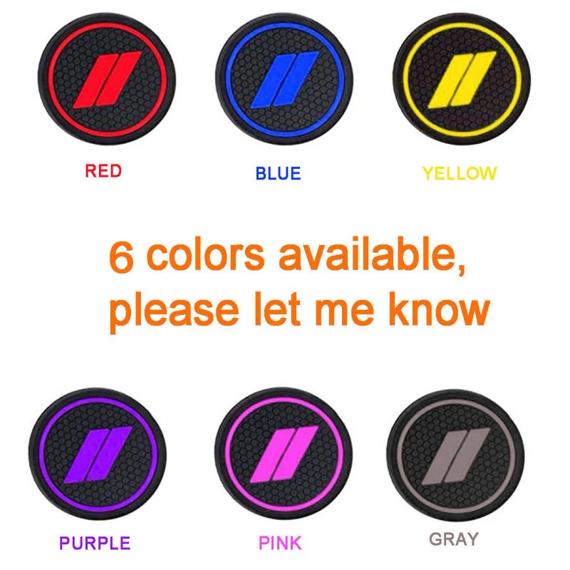 VINCON Cup Holder Liner Insert Mat Accessories for Dodge Challenger