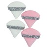 4 Pcs Rhinestone Powder Puffs, ButiFlora Triangle Super Soft Velvet