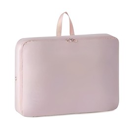 Bombinate Clothes Organizer Bag, Down Jacket Storage Bag, Compressed Clothes (Pink, Medium Size(30*40*12cm))