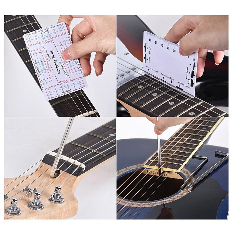 TIMESETL Guitar Repairing Tool Kit with Wire Plier, String Organizer,
