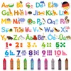 DECOWALL DS9-8071DE Letters Numbers Colours (German.ver) Wall Stickers Children's Wall