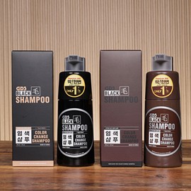 One-time dyeing shampoo for black hair Premium 300 1 set 2 bottles Anti-hair loss scalp hair gray cover shampoo / 블랙모 딱한번 염색샴푸 프리미엄 300 1세트 2통 탈모방지 두피 모발 새치커버 샴푸