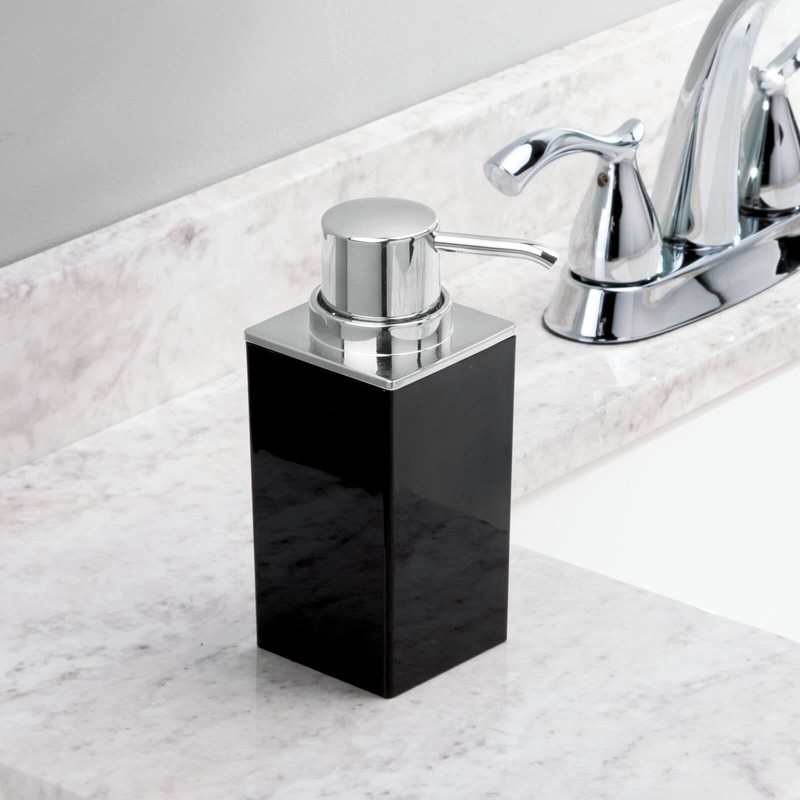 mDesign Set of 2 Refillable Soap Dispensers - Practical Pump