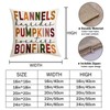 Hello Fall Pillow Covers 18x18 Inch Bonfires Pumpkin Throw Pillows