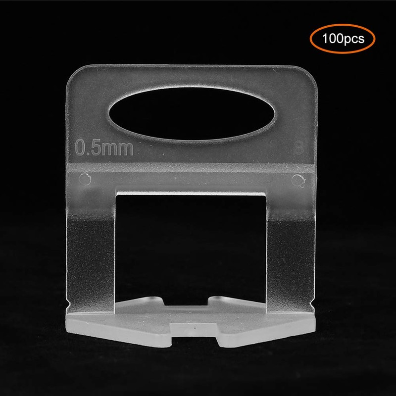 100PCS Tile Leveling Spacer 0.5mm Tile Leveler Base Clips Wall