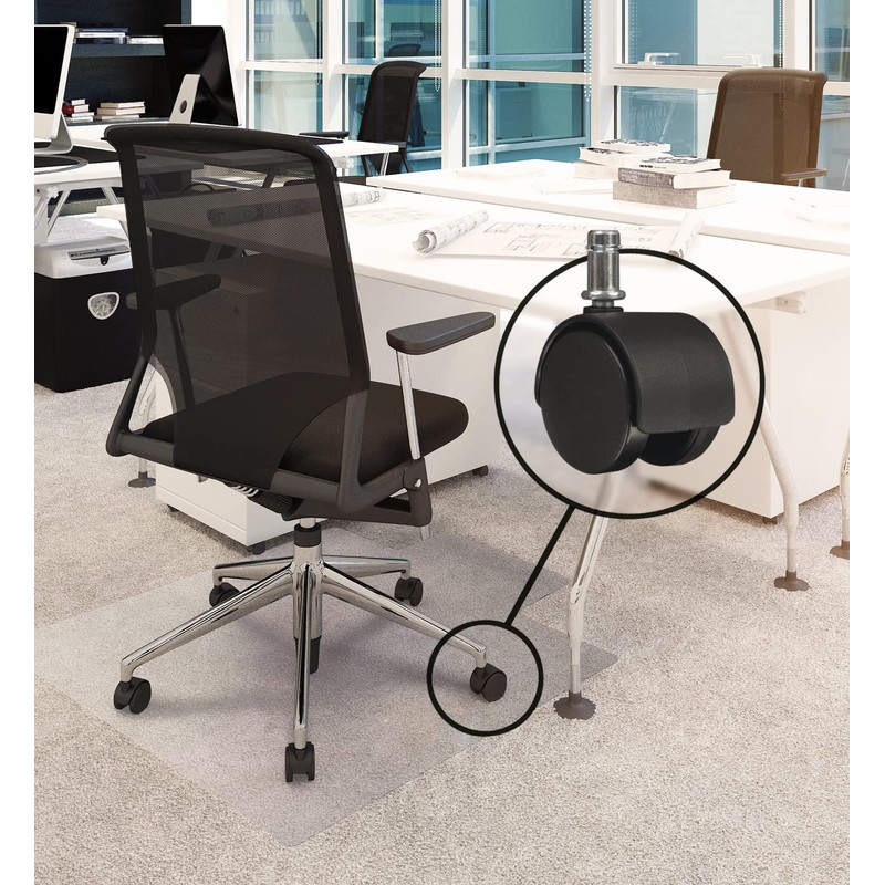 Slipstick CB682 2 Inch Replacement Office Chair Wheels (Set of