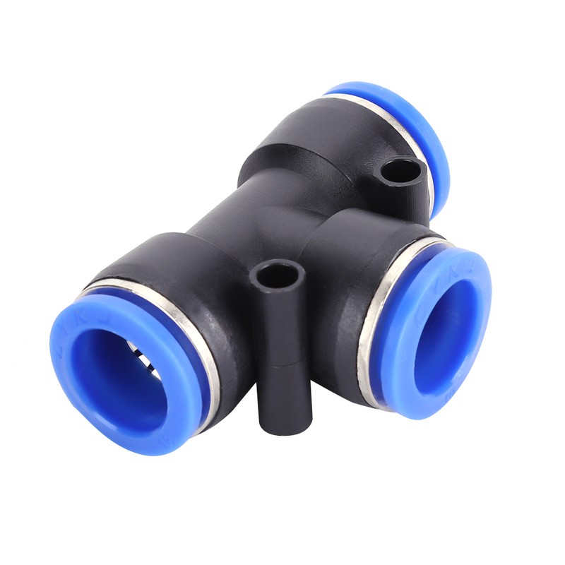 35Pcs OD 4/6/8/10/12/14/16mm Air Hose Pneumatic 3 Way Tee Union